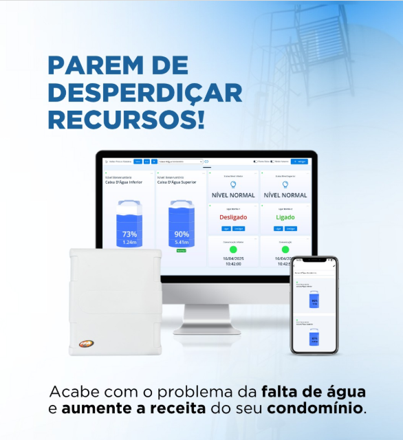 Monitoramento inteligente de reservatórios e caixa d’água